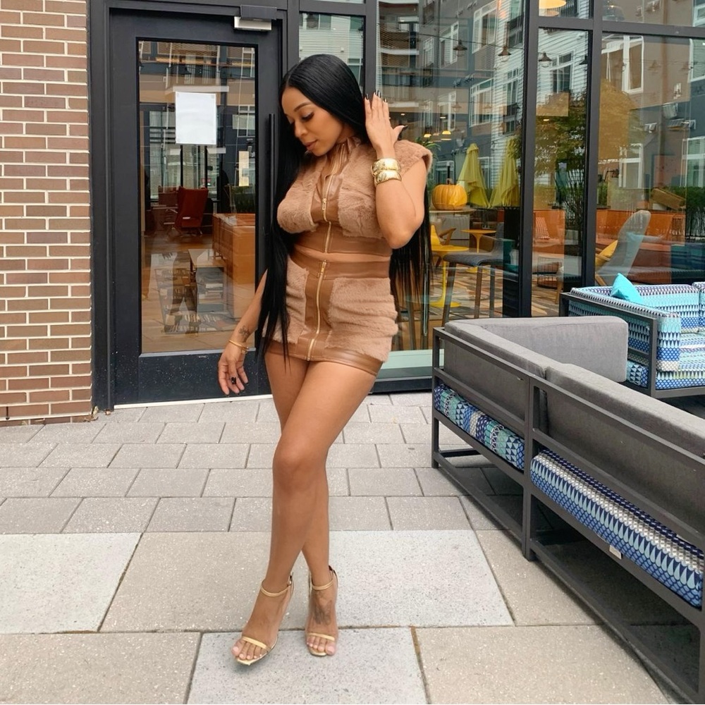 Fur skirt set “Fall is mine” set